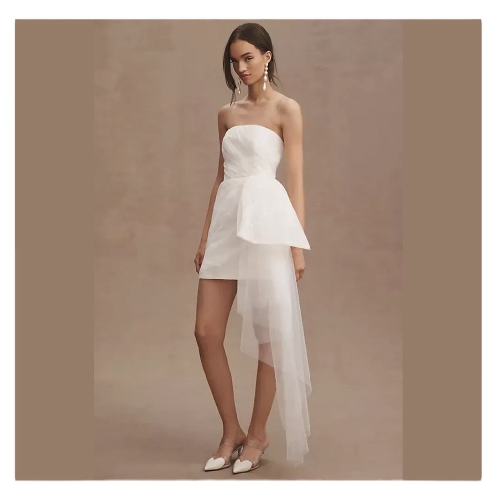 Sachin & Babi Felicity Strapless Side Bow Dress NEW! SZ4